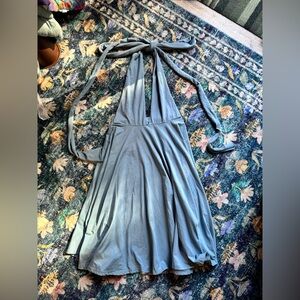 Synergy Organic Clothing Blue Halter Dress